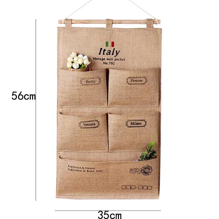 Wen'er Wandmontierte Mehrschichtige Hängeaufbewahrungstasche für Studentenwohnheime