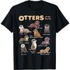 Otter Sea Animals of the World Chibi Otter Lover Educational T-Shirt