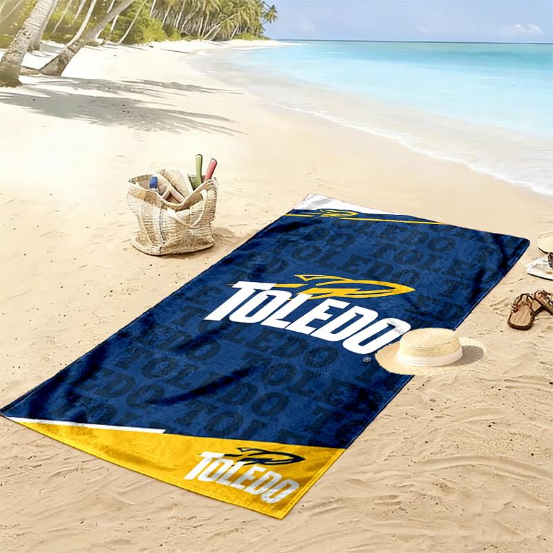 Toledo Rockets Print Beach Towel, Large Soft Quick Dry Towel for Beach Camping Swimming