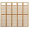 VidaXL Bois de Pin Cloison de Séparation à 5 Panneaux Séparateur de Pièce Diviseur Paravent Treillis Supports de Plantes 316480