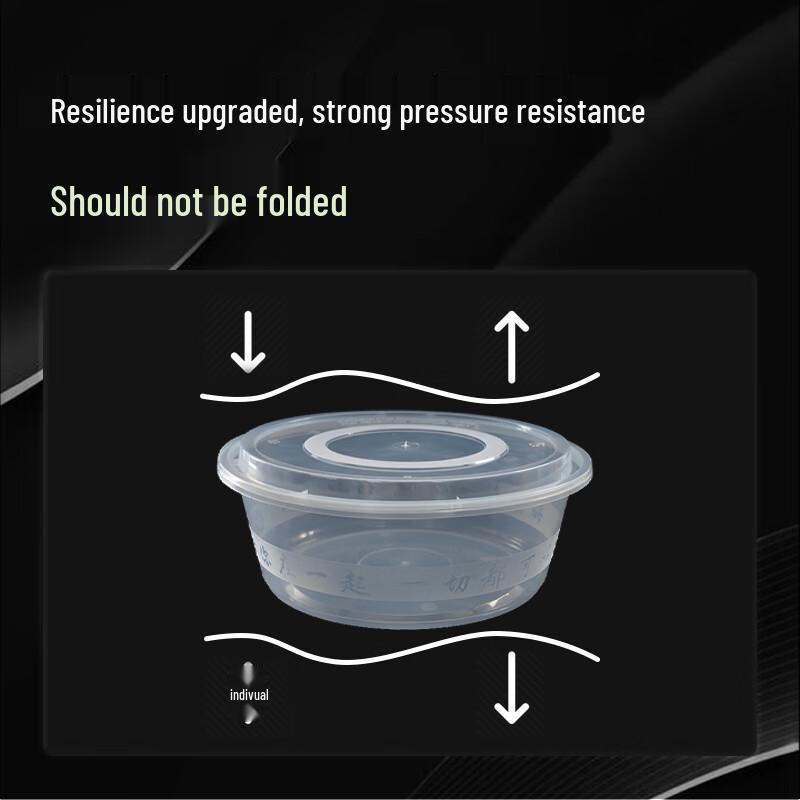 Disposable High-Lid Round Takeaway Containers