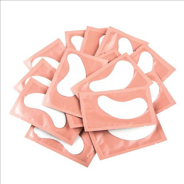 50Pairs Eyelash Pad Gel Patch Grafting Eyelashes Under Eye Patches For Eyelash Extension Paper Sticker Application Make Up