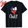 Chile Flagge Stolzer Chilene Aufdruck T-Shirt Herren Damen Baumwolle Humor Streetwear T-Shirt Kurze Ärmel Unisex Locker Kleidung Herren