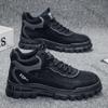 Men's Boots Sneakers 2025 Spring Autumn New Platform British Casual Shoes Outdoor Boots Lace Up Anti Slip Ankle Boots Zapatos