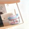 Portable Denture Cleaning Box Featuring Mirror Compartment Hand Cranked Retainer Organizers