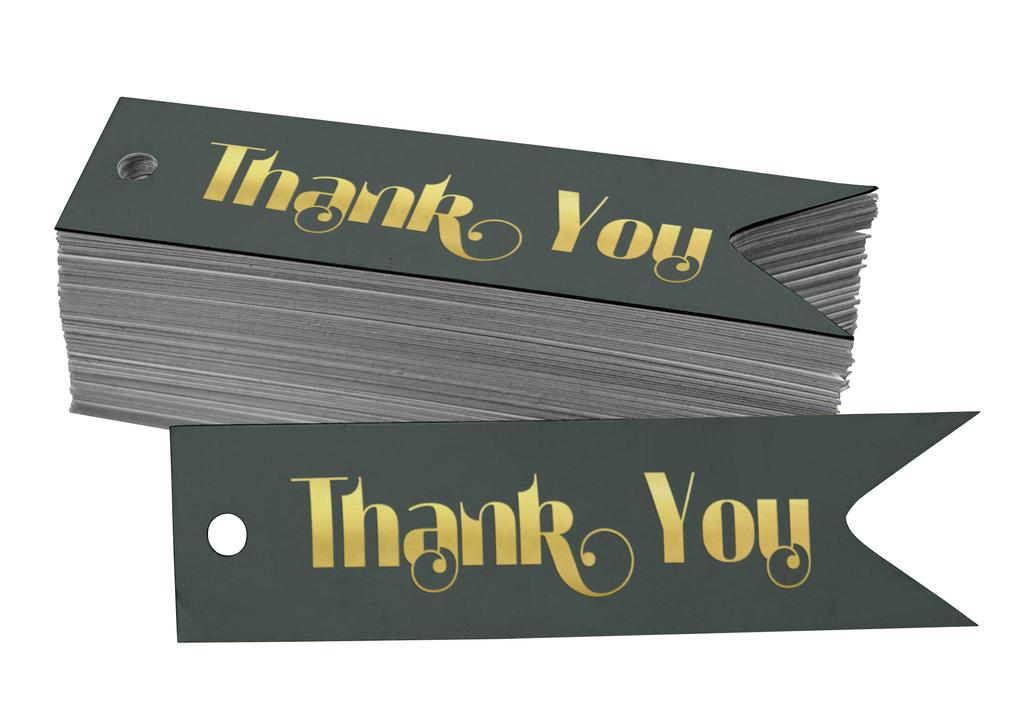 Inkdotpot Gold Foil Paper Hang Tags Thank You Bridal Shower Favor Tags 100