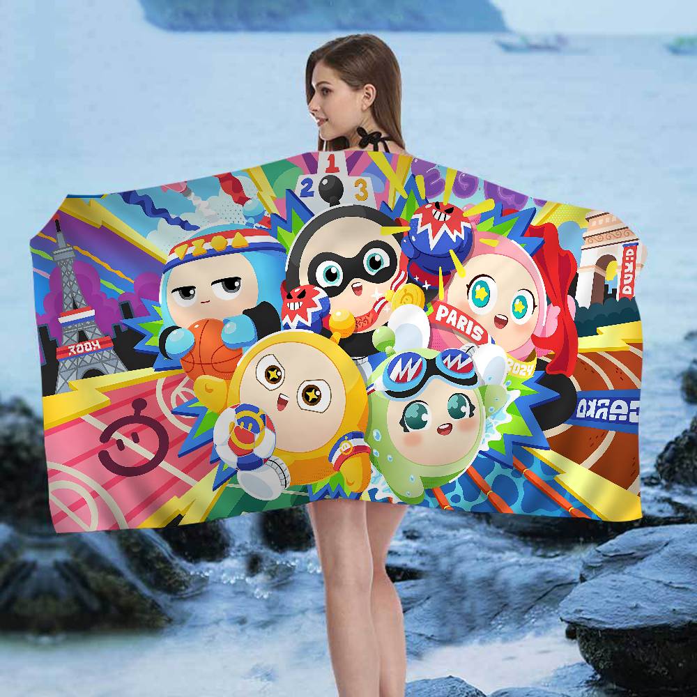 Game Egg Party Beach Towel Colorful Bath Towels for Girl Microfiber Quick Dry Sand Free Beach Yoga Spa Gym Pool