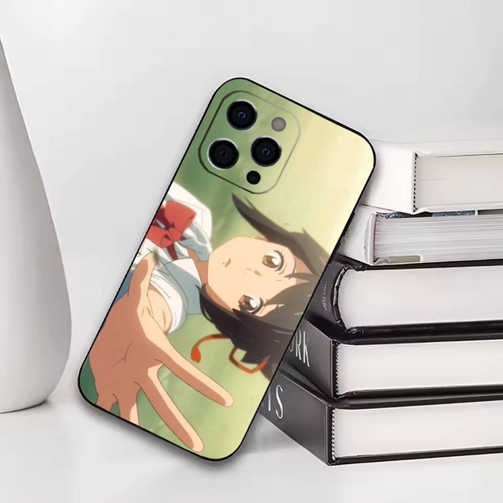 Mitsuha Miyamizu Phone Case For iPhone17,16,15,14,13,12,11 Plus,Pro Others Soft Black Cover