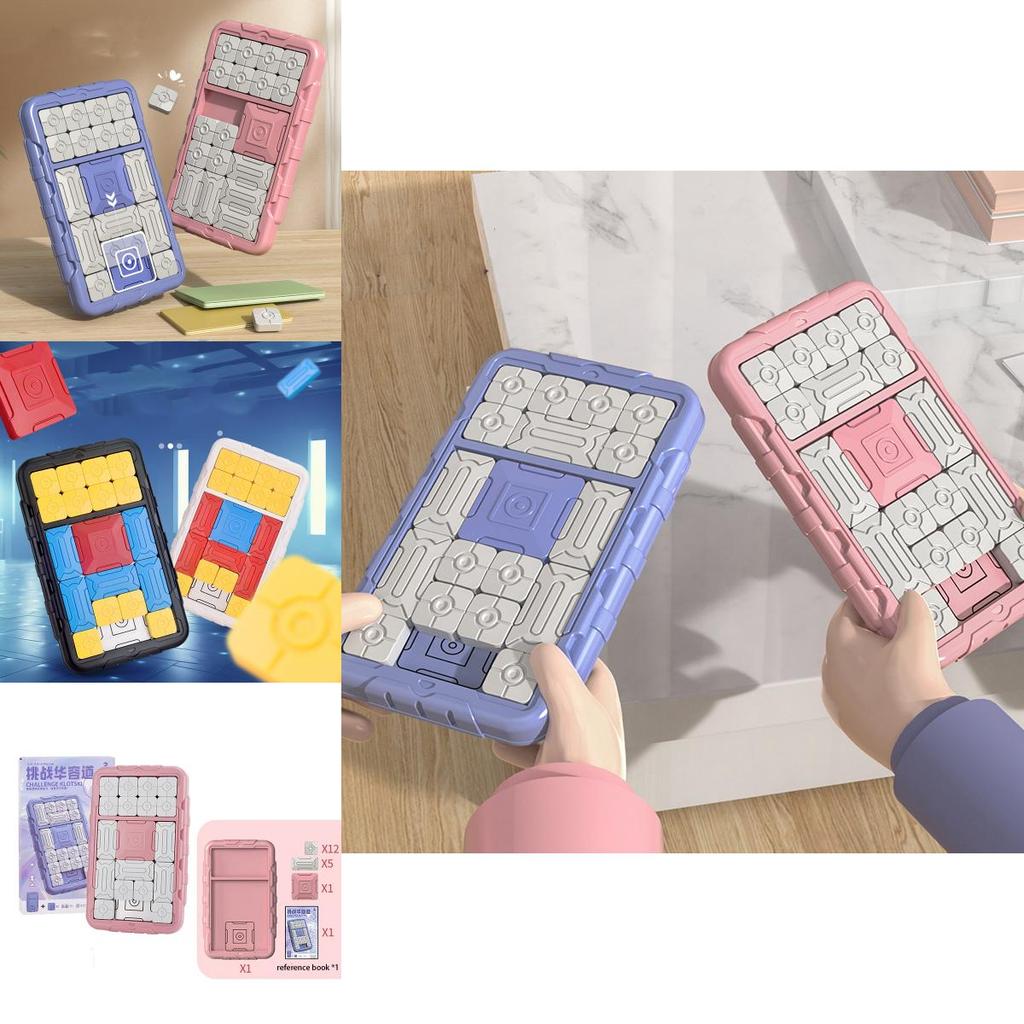 Leka Challenge Huarong Road Sliding Puzzle Toy Magnetic Board For Children's Logic Training Game