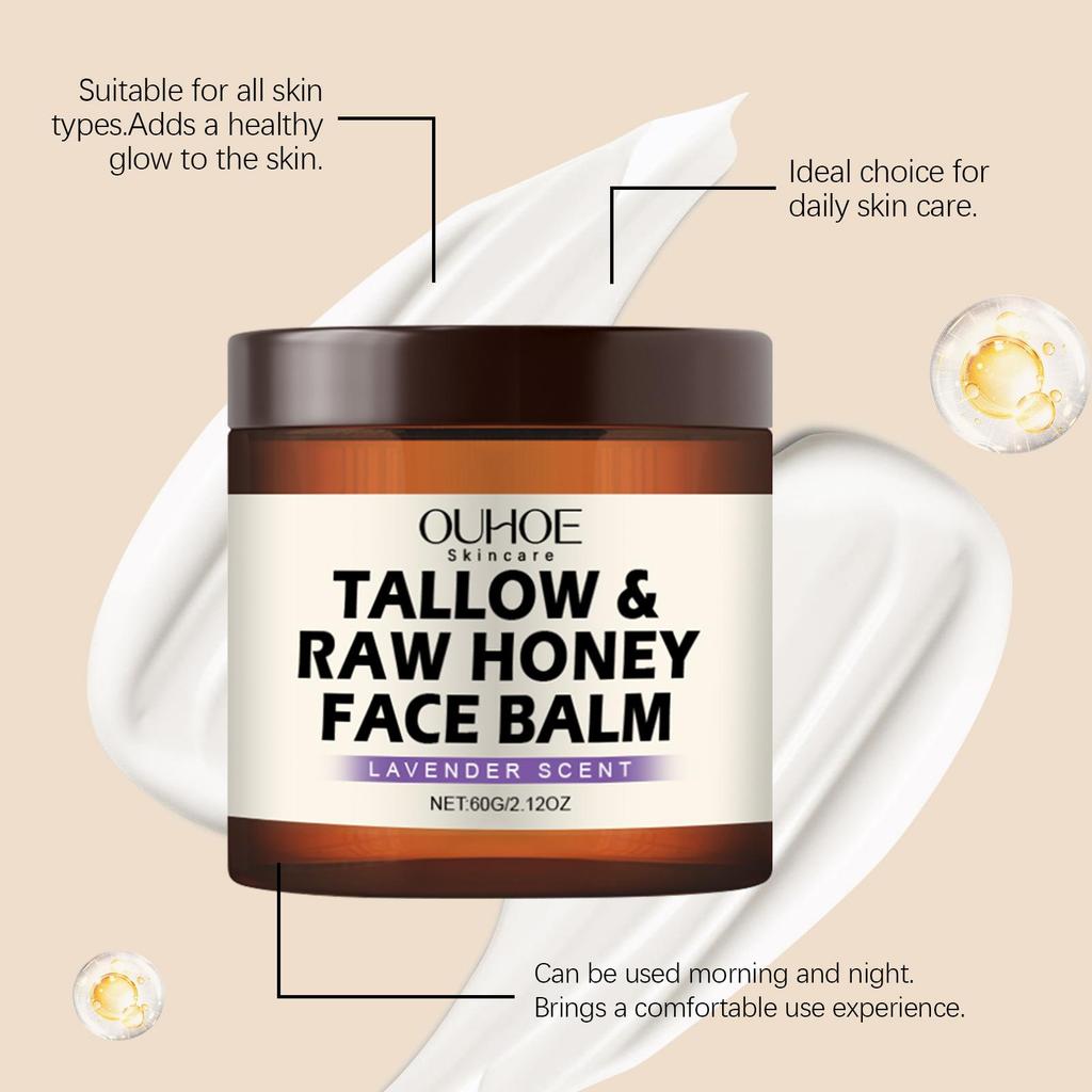 Butter honey face cream Brightening Face Cream 60g Non-Greasy Natural Organic Balm for Brightening Dry Skin Body Women