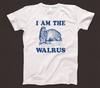 I Am The Walrus T-Shirt Retro Weiß Unisex Grafik-T-Shirt Unisex-Shirt Unisex-T-Shirt