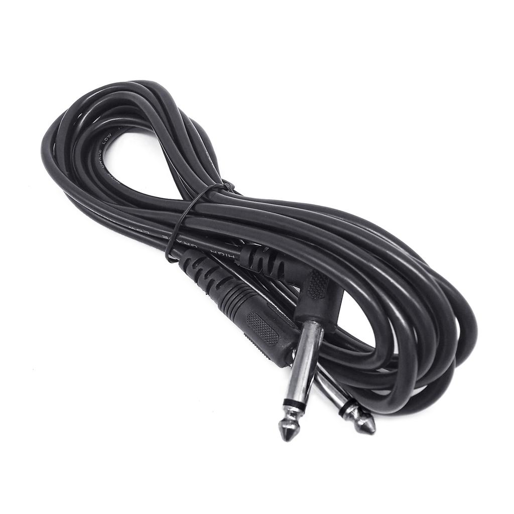 6.35mm 3 Meter 5 Meter Guitar Bass Noiseless Cable 1/4 Inch Mono Jack Plug Guitar Lead Amp Cable Straight To Right-Angle