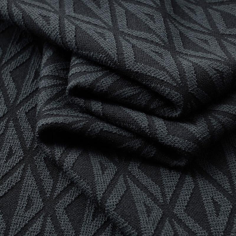 Men's Plus Size Knitted Jacquard Long Sleeve T-Shirt