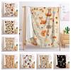 Blanket Flannel Blanket Thanksgiving Pumpkin Fox 3D Digital Printing Blanket Blanket
