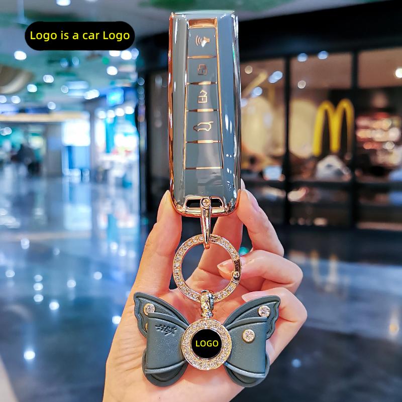 New TPU Car Key Case Cover Protect Shell Bag For Great Wall GWM WEY Coffee01 Coffee02 WEY-X WEY-S WEY-GT VV7 GT Auto Accessories