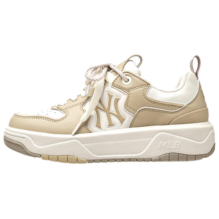 

MLB New York Yankees Synthetic Leather Slip Resistant Abrasion Resistant Low top Skateboard Shoes Unisex Brown 3ASXM096N-50BGS 43