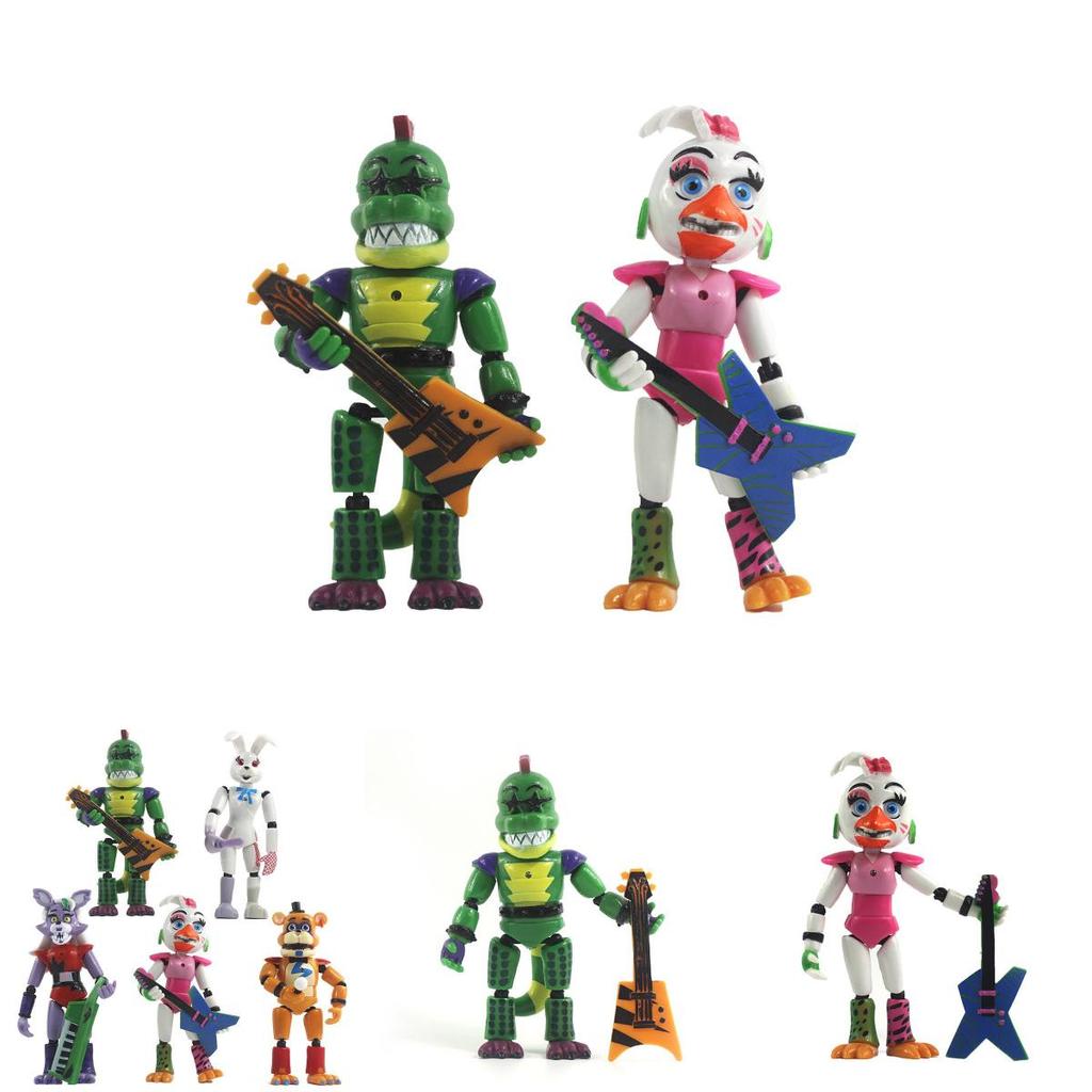 Five Nights At Freddy's Security Breach 5 szt. Podświetlane Figurki Akcji do Zabawy dla Dzieci
