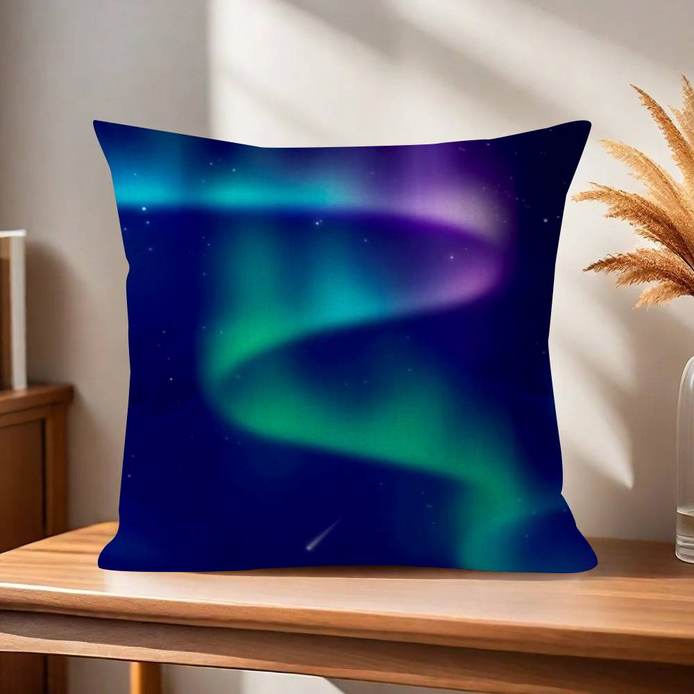 Nature Aurora Beauty  Personalized Pillow Cover Kids Bedroom Wild Party Decor Pillowcase Kid Birthday Shower Gift