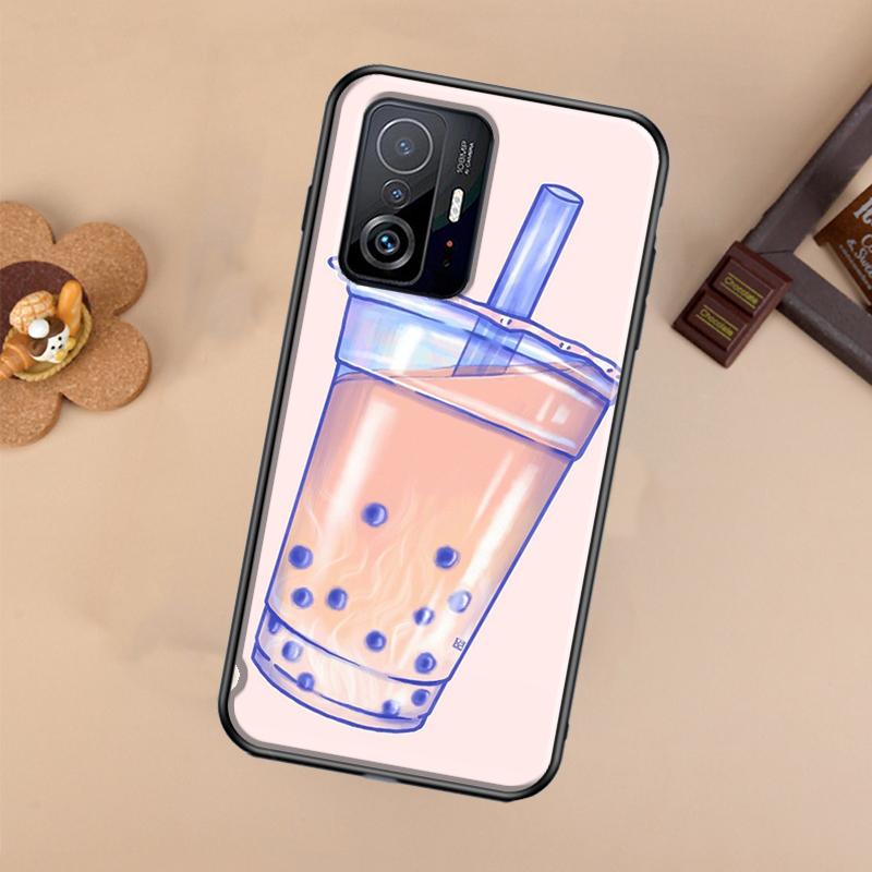 Boba Milk Tea Case For Xiaomi POCO X7 Pro X3 X5 X6 F3 F5 F6 M6 Pro 11T 12T 13T 14T Pro 13 14 Ultra Cover