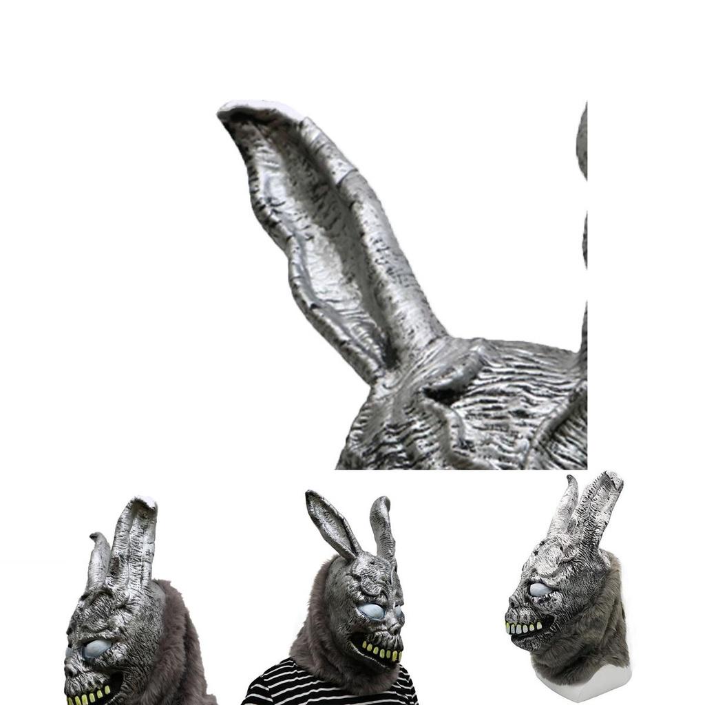 Donnie Darko Frank Rabbit Mask Halloween The Bunny Latex Hood With Mask Fur