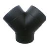 75mm Air Vent Ducting Y-shaped Elbow Pipe Outlet Exhaust Connector Joiner Kits