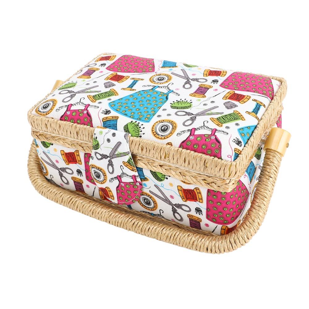 Kit Included Fabric Sewing Basket Storage Box Design Crafting Storage Box For Kids