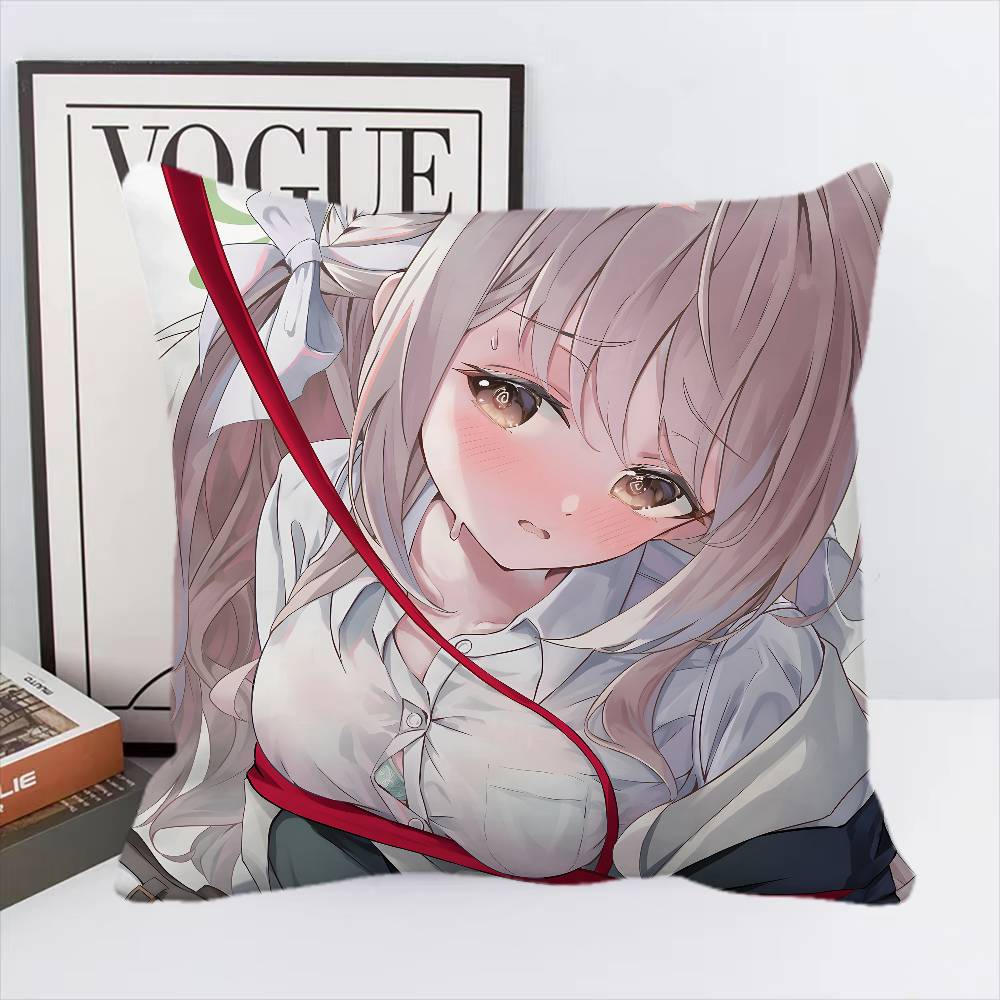 Sakurai Miyo Blue Archive Game Pillow Case Square Pillow Bedroom Sofa Leisure Comfort Cushion Car Home Decoration