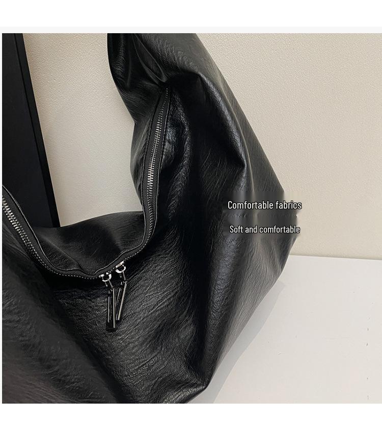 Damska torebka miejska na ramię o dużej pojemności na rok 2025 - Prosty, modny design