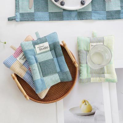 19,5x15cm Ins Unikátní dopaminový tepelně odolný pruhovaný vzor Multifunkční obdélníkový domácí stolní dekorace Doplňky