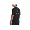 Under Armour Rush Smartform Rainbow Stripe Decorative Training T-Shirt Men Tops Black 1377153-001