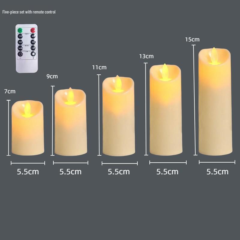 LED Swing Flame Candle: Slanted Mouth Design for Weddings, Cafes, Clubs, and Decor