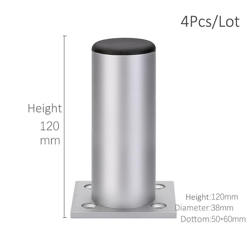 4Pcs Aluminum Furniture Legs Cabinet Foot DIY Thicken Adjustable 6-15CM TV Cabinet Support Leg bathroom Cabinet Feet