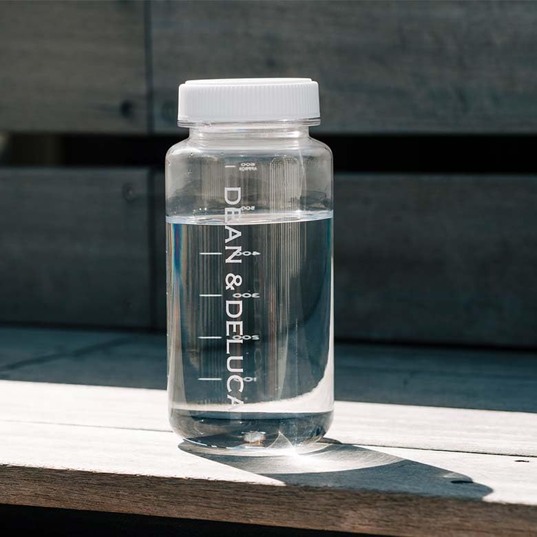 DEAN DELUCA Water 600ml & Bottle, White,