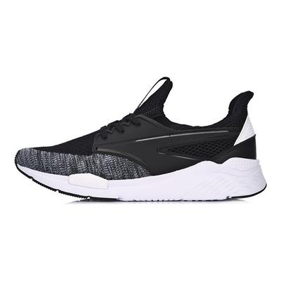Li Ning Exceed One-Piece Knitted Cloud Cushioning Sports Shoes Men Sneakers Black Gray AGCM033-1