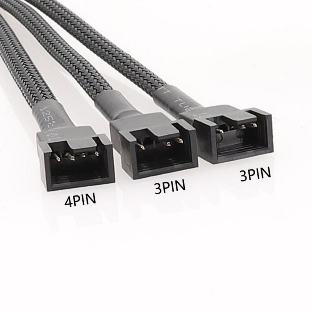 4Pin PWM Fan Splitter Cable 9.8inch PC Fan Splitter 1 To 3/2/1 Converter PC Fan Extension Cable