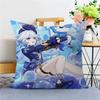 Anime Game Genshin Impact Furina Cushion Cover Inches Farmhouse Decor Home Throw Pillow Covers for Couch Decorations