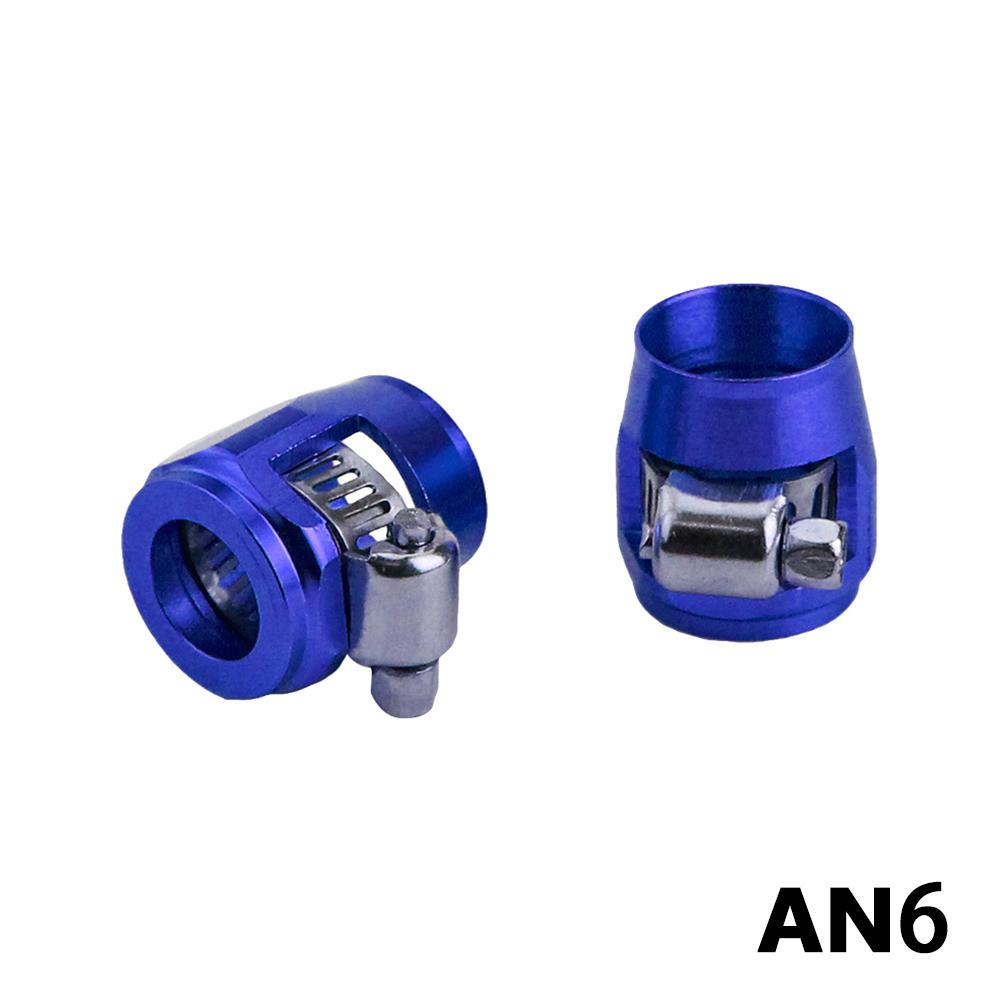 1lot=2pcs AN6 AN8 AN10 AN12 AN4 Hose Clamp End Fuel Pipe Clip Oil Water Tube Hose Fittings Hose clamp hose clamp fixing clamp