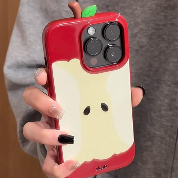 Creative Apple Core Suitable for IPhone 16 Mobile Phone Case Apple 15 Protective Case 14 Niche High End Sense 13 Soft Shell 12