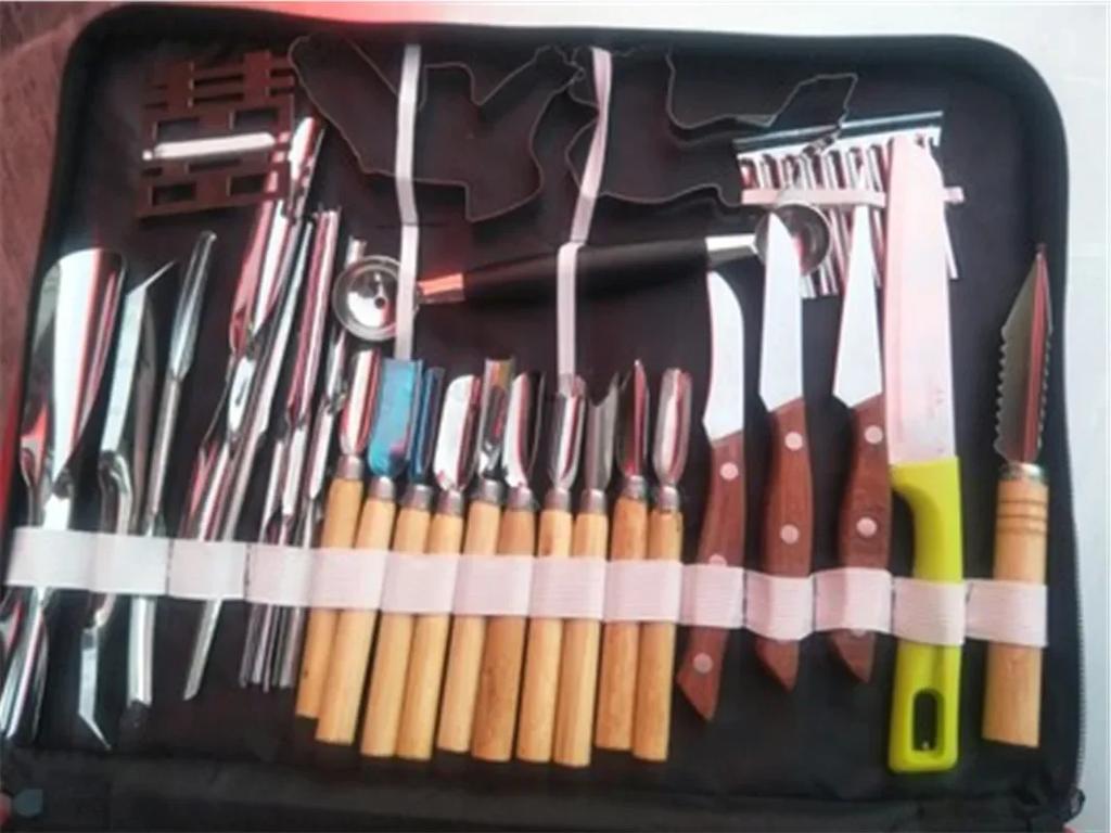 80pcs Culinary Practical Chef Carving Tool Set Fruit Vegetable Garnishing Decorators Food Engraving Knife Art Tool Kitchen Tools