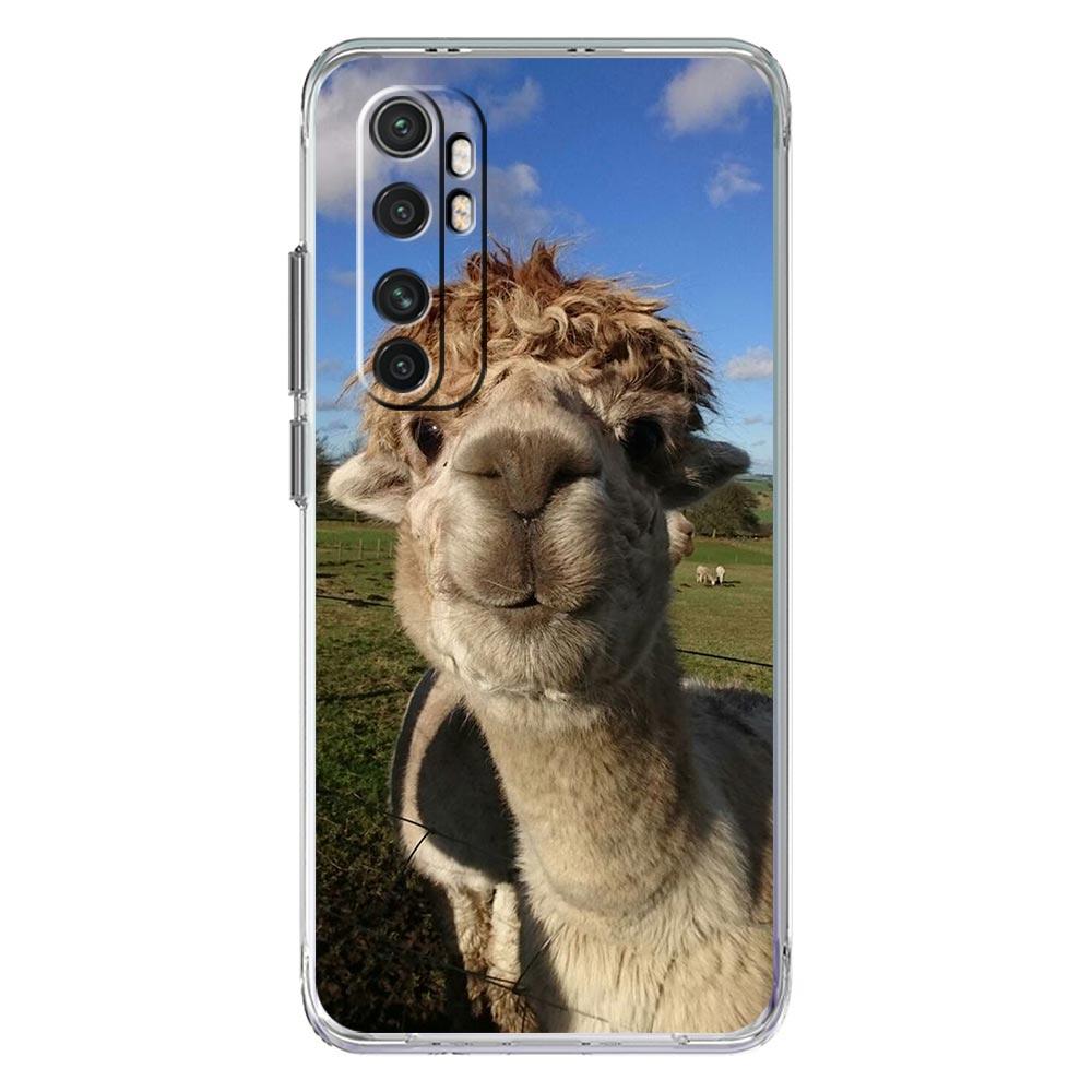 Phone Case For Xiaomi Poco X6 X5 NFC X3 F6 F5 Pro F4 F3 M3 14 13T 12T 12 13 Lite 11 Mi 5G Clear Cover Kawaii Alpaca lovely