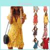Premium Women Short Sleeve Wrap Boho Floral Mini Dress For Effortless Summer Style