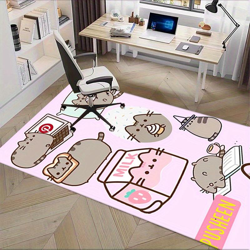 Pusheen, Mléko, Čarodějnická Kancelář Koberec Měkký Polyester Vstupní Koberec Omyvatelný Protiskluzový Lze Prát v Pračce