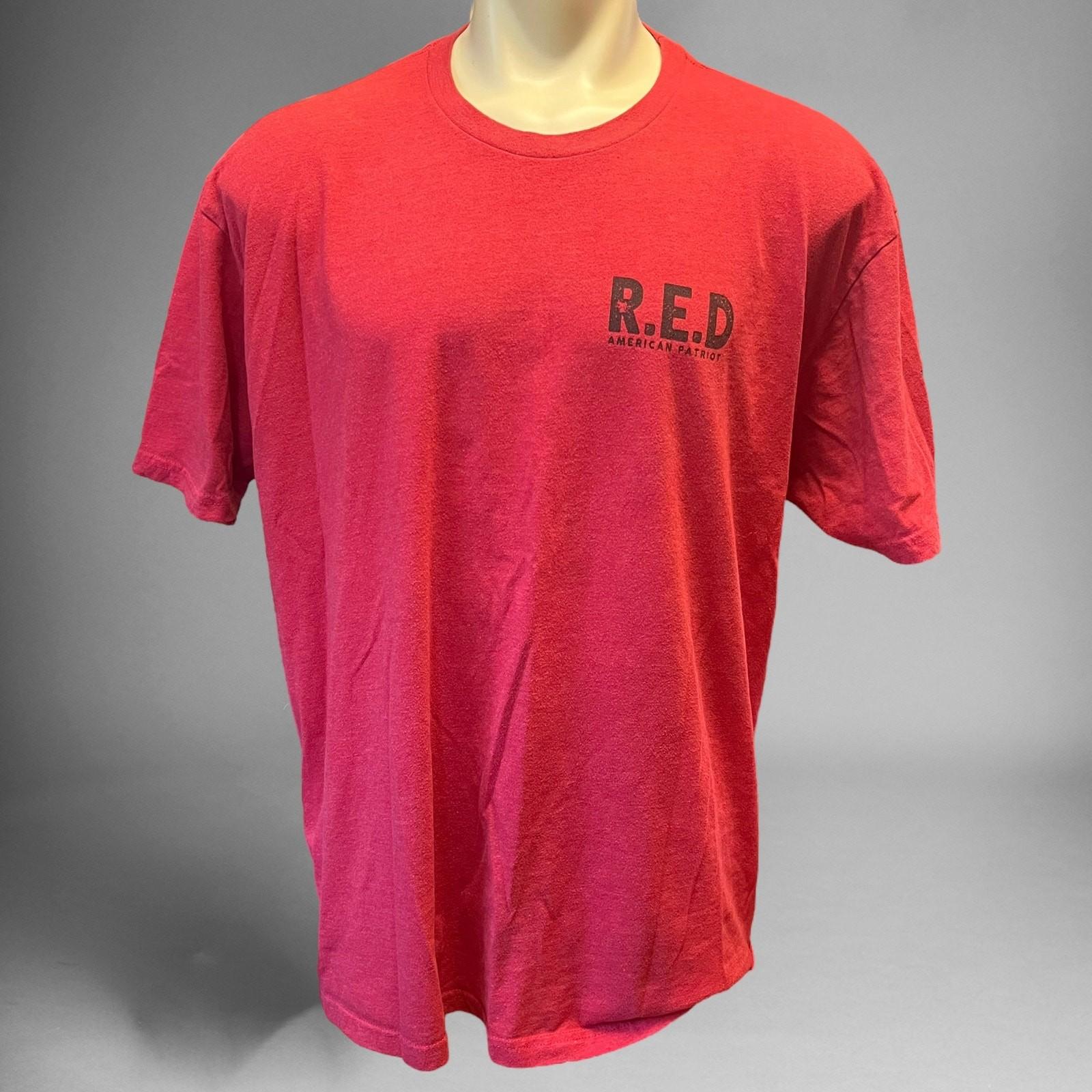 POW-MIA RED American Shirt Patriot Flag Prisoner of War Missing in Action XL