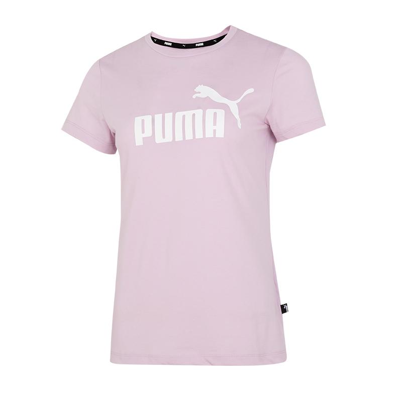 PUMA T Shirts Women s Pink Crew Neck Moderate Straight Fit 630563-60 M