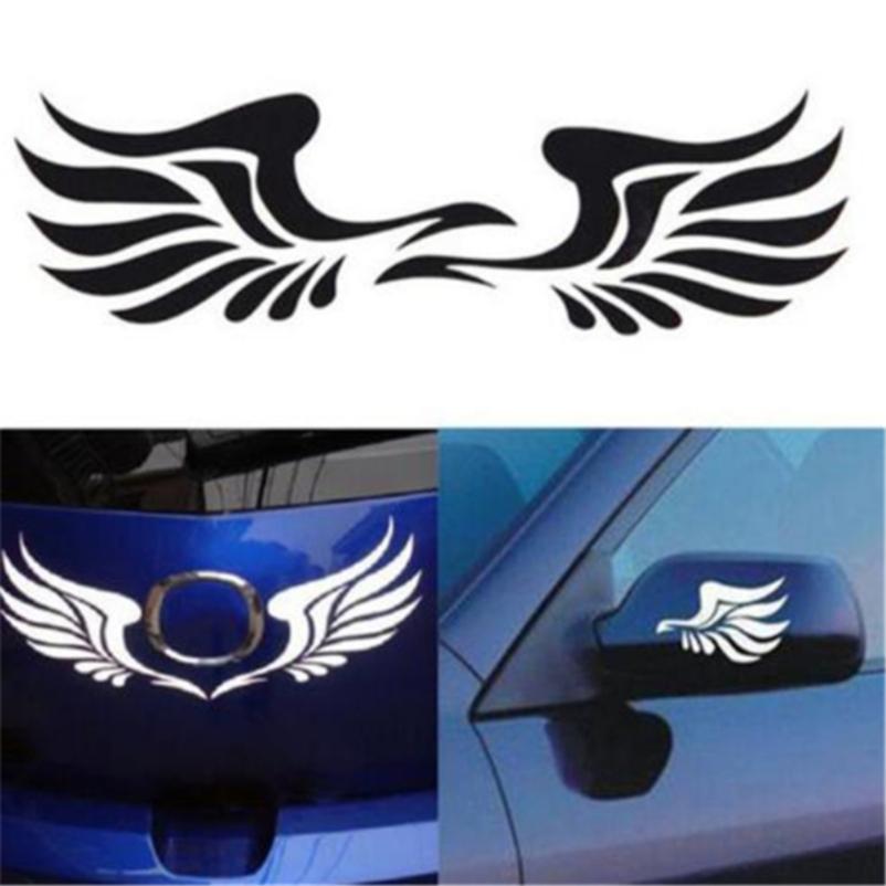 1 Pair Rearview Mirror Wing Car Stickers Reflective Car Stickers HD
