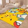 Disney Cartoon P-okemon Niedlicher P-ikachu Teppich Teppich für Schlafzimmer Wohnzimmer Zuhause Sofa Dekoration Kinder Große Bodenmatte Geschenk