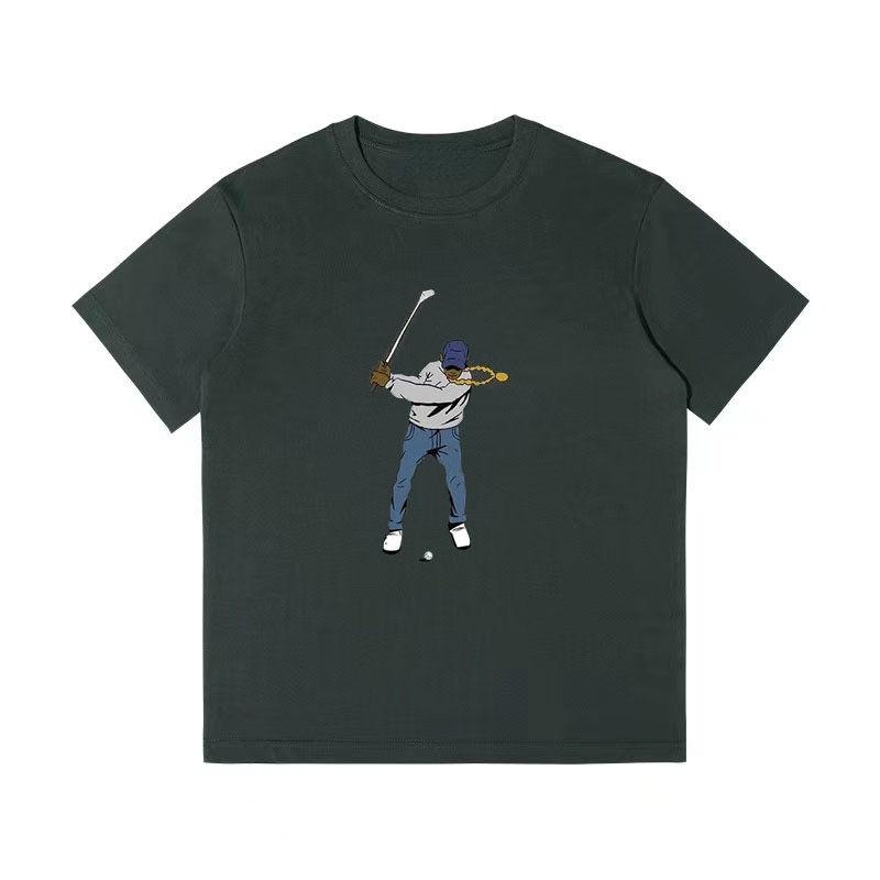 Hot Sale Men T-shirt Brand Short Sleeve Tshirt Clothing Designer Golf Tee Luxury Women Cotton T Shirt Summer High Quality Top