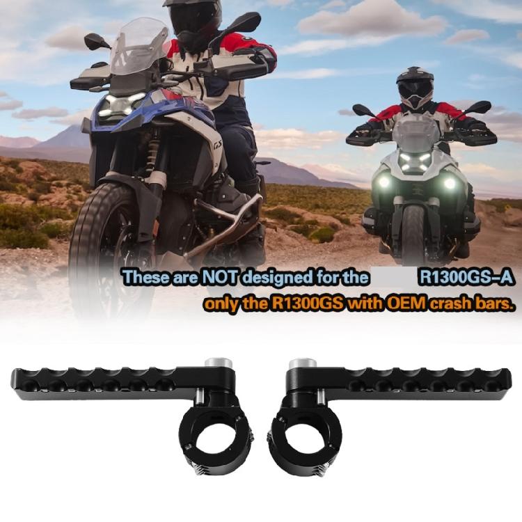 Foldable Motorcycle Footpegs High Grip Platform Aerospace Aluminum Quick Release Mechanism Off Roading Riding Enhanced