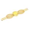 Fashionable Women Watch Wide Mesh Belt Quartz Shining Elegant Wrist Watch for FemaleGold