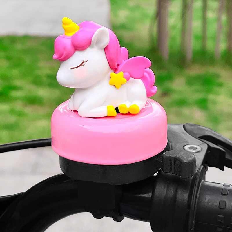 Unicorn Children's Bicycle Bell Super Loud Universal Cute Cartoon Balance Bike Bicycle Skateboard Horn Super Loud